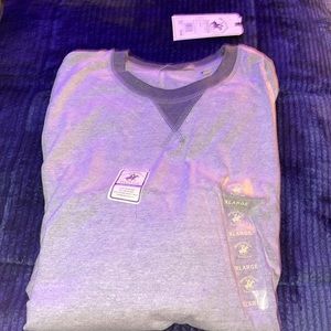 Grey XL Beverly Hills Polo Club Long Sleeve T-Shirt